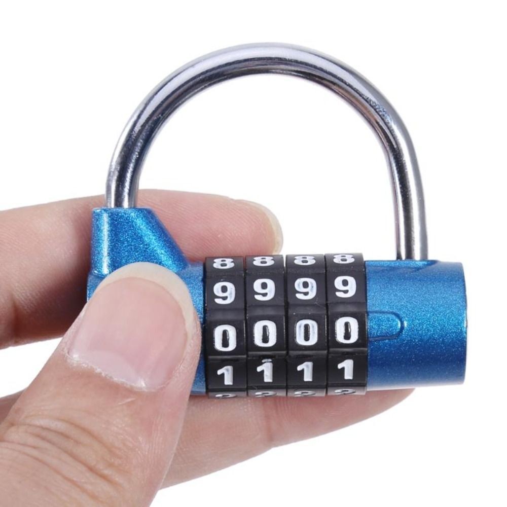 Zinc Alloy Combination Lock 4 Dial Digit Number Code Lock Password Lock Travel