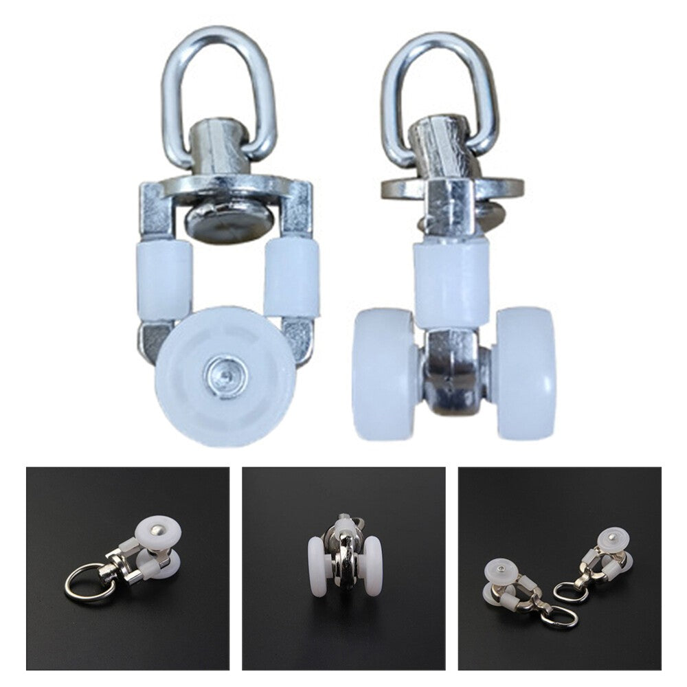 8pcs Heavy Duty Curtain Track Hooks Pulley Runners Gliders for Pergola Canopy