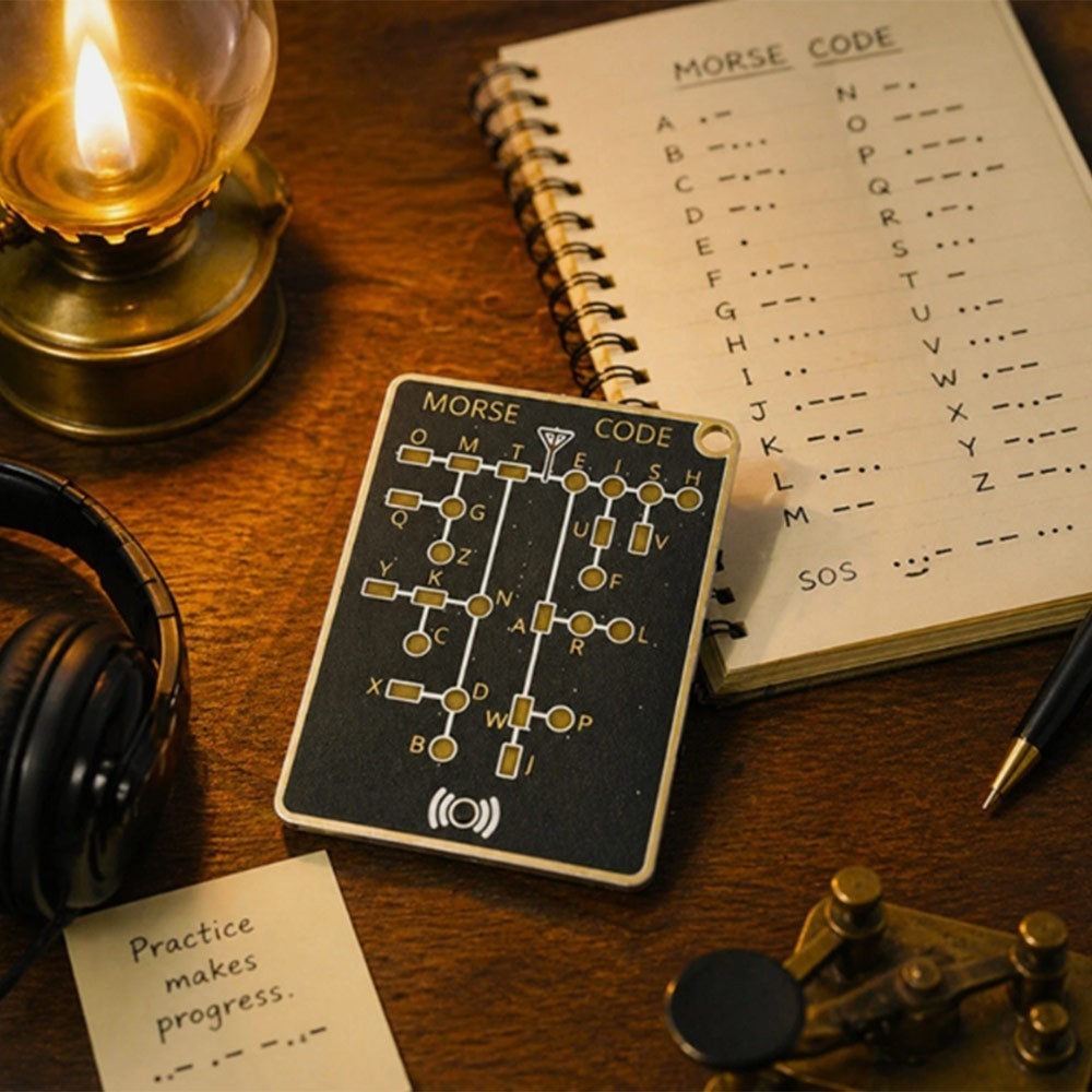 Morse Code Trainer Card Pro New Hot
