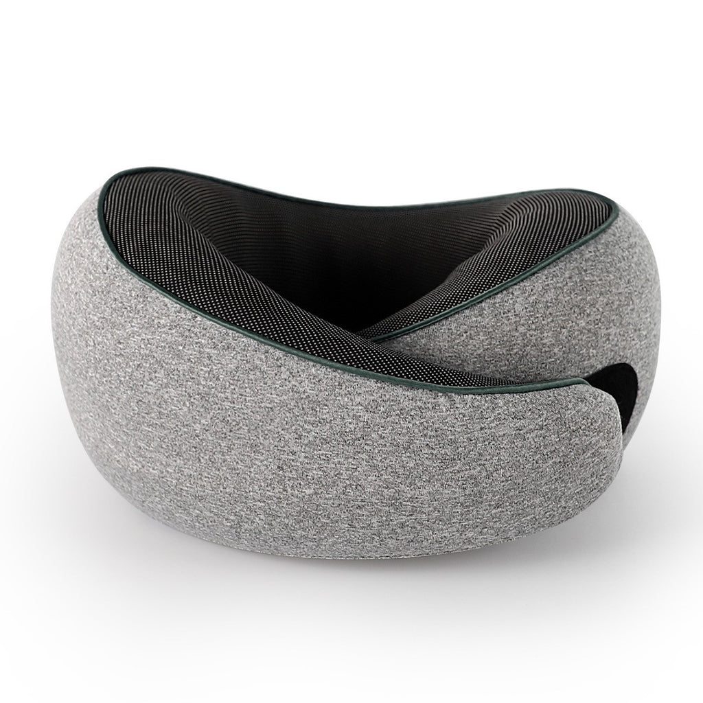 U Shaped Travel Pillow Memory Foam Magnetic Therapy Fabric Neck Support