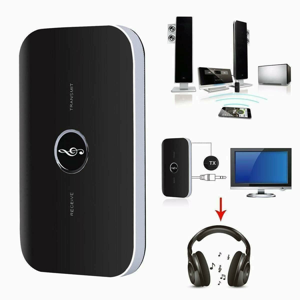 Bluetooth Wireless Audio Transmitter Receiver HiFi Music Adapter AUX RCA 2 in 1