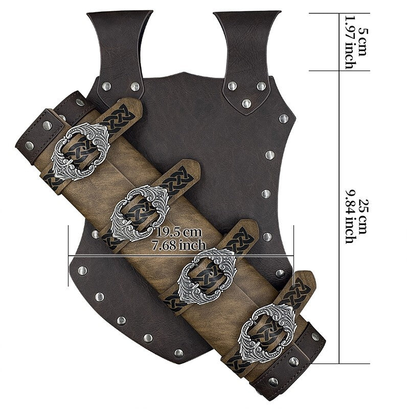 Medieval   Warrior Sword Holder PU Leather Waist Scabbard Cosplay Retro