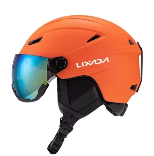 Integrated Ski Helmet Men and Women Snowboard Helmet with Removable Visor Goggle