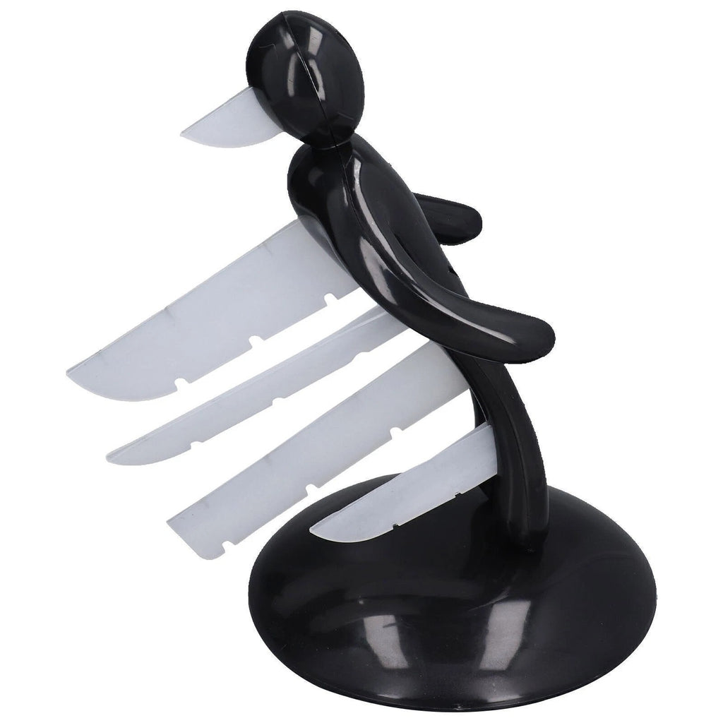 New Standing Man Knife Stand Multifunctional Human Holder Kitchen Storage Black