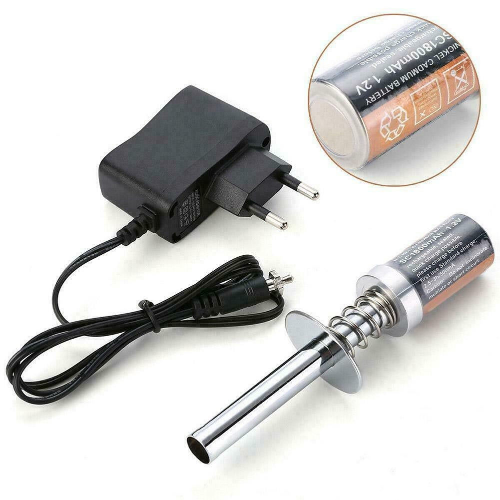 RC Nitro GAS Power Engine Starter Kit Glow Plug Igniter Car