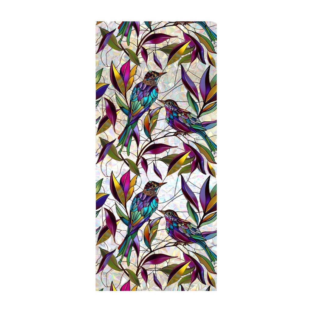 Stained Glass Window Film Creative Design Self Sticky Privacy Rainbow Decal