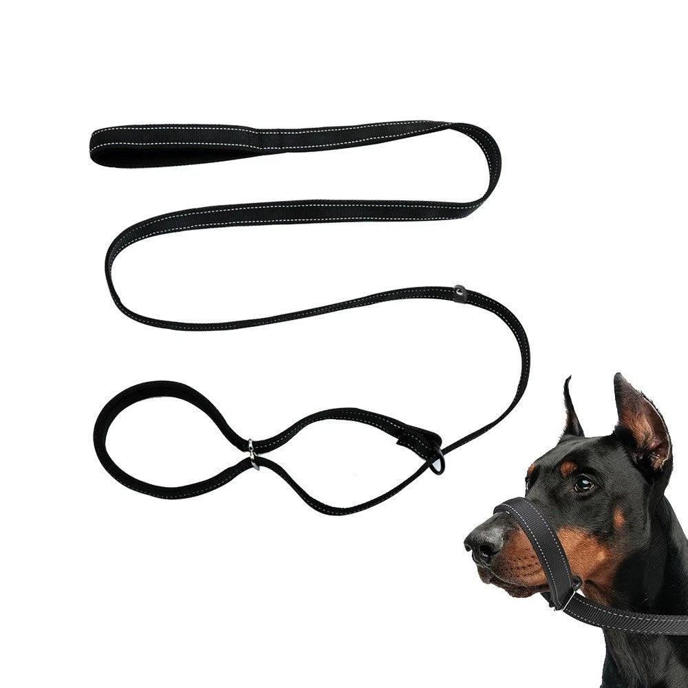 Figure of 8 Dog Lead Nose Loop-Anti Pull Dog Lead Stop Dog's Pulling With Padded