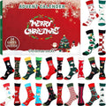 Christmas Sock Advent Calendar Countdown Sock Set for Adults Men Women 12 Pairs