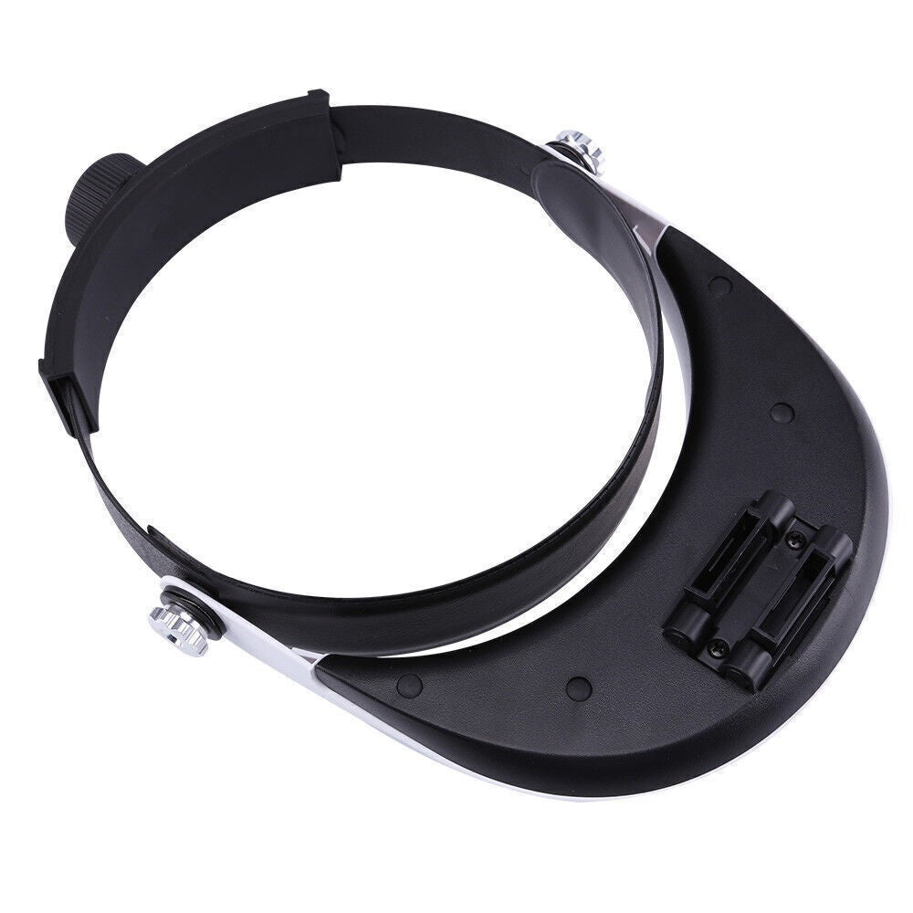 Head Magnifier Adjustable Headband Magnifying Glasses With Light For Craft Work