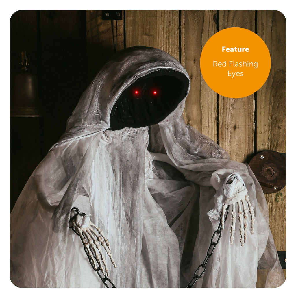 Faceless Spectre Light Up Moving With Sound Halloween Decoration Party Prop 85cm