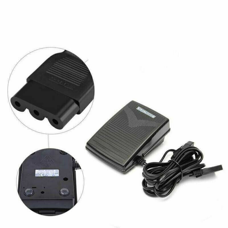 UK Foot Control Pedal 200-240V 50Hz&Power Cord For SINGER Janome Sewing Machine