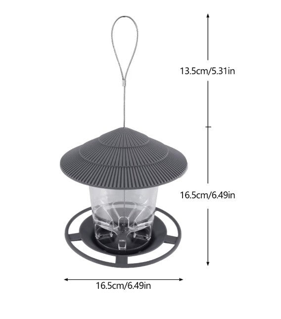 Hanging Spinning Squirrel Proof Wild Bird Feeder Portable Seed Feeder Garden UK