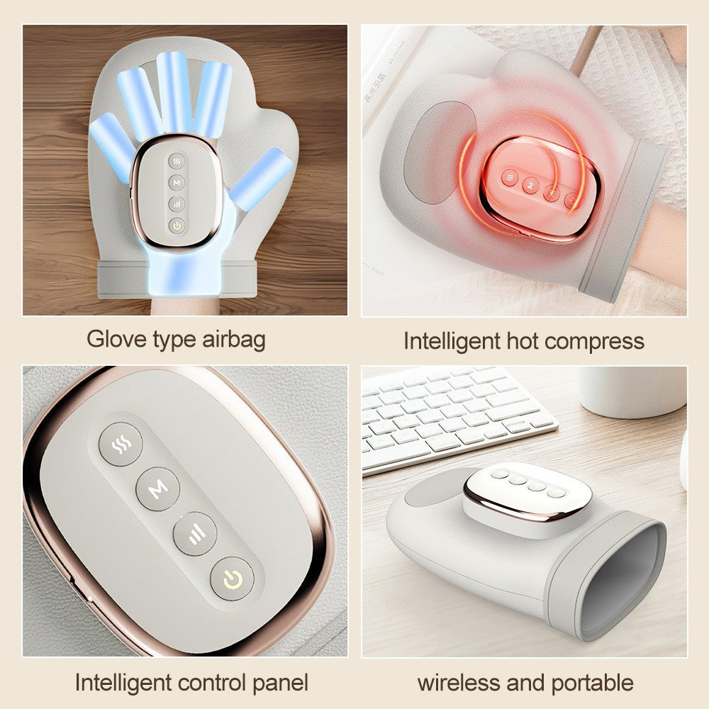 Cordless Hand Massager with Heat and Compression for Arthritis Carpal Tunnel