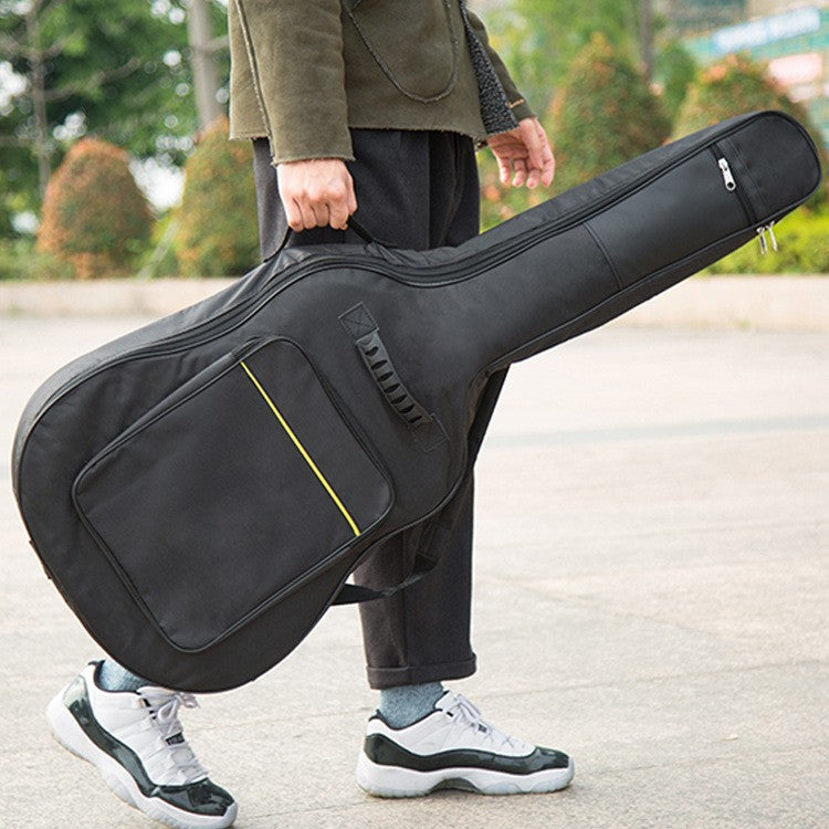 Black Full Size Padded Protective Classical Acoustic Guitar Back Bag Carry Case