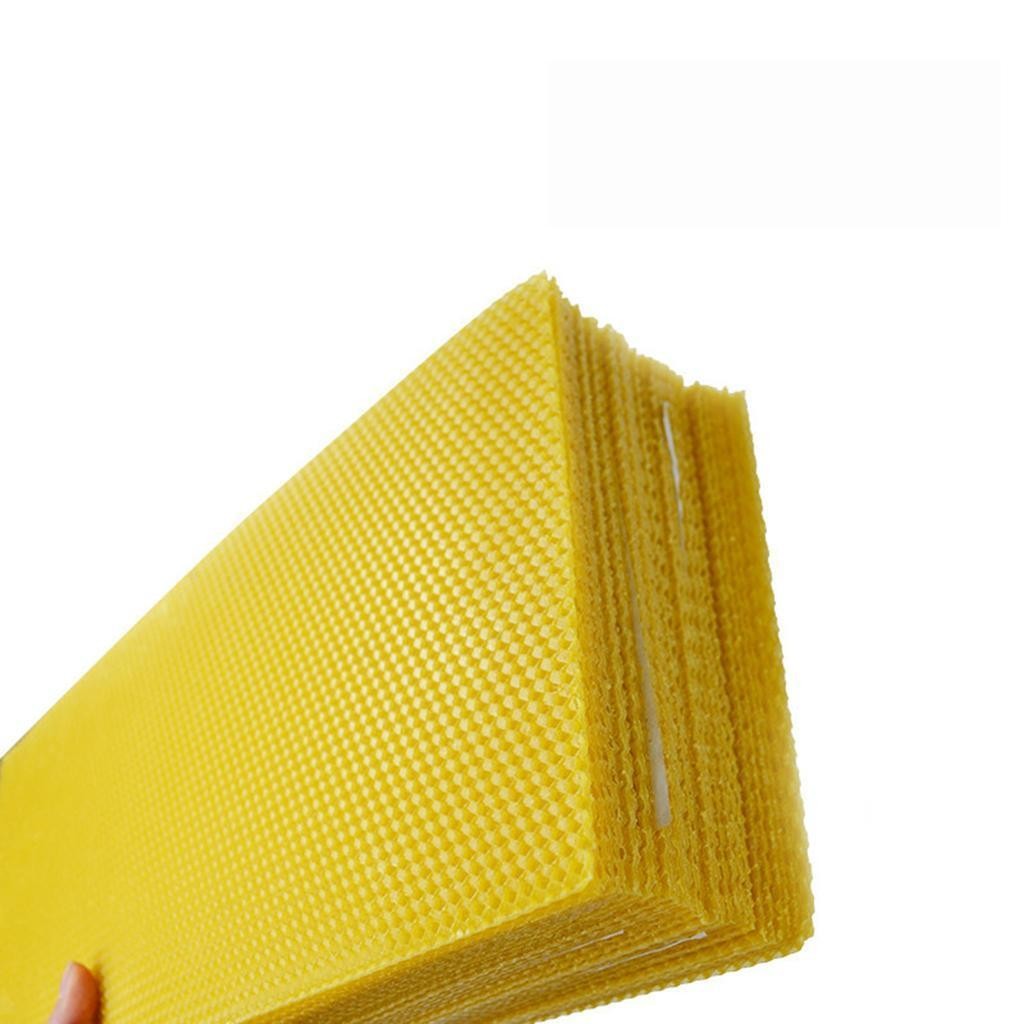 30 Pieces Beeswax Sheets Natural Honeycomb Bee Wax Foundation Sheets 41.5x19.5cm