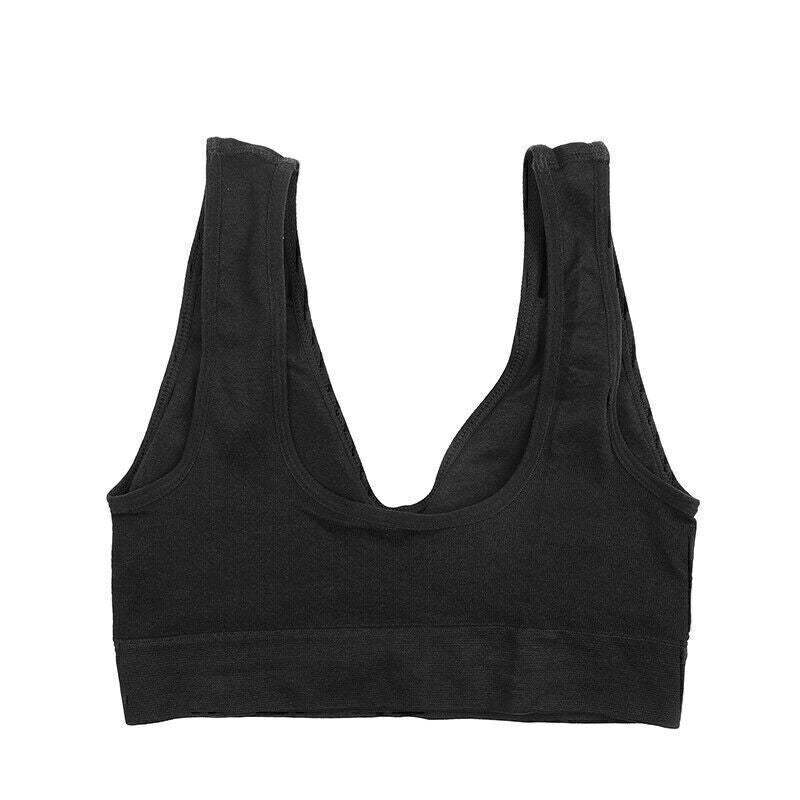 Women's Seamless Full Coverage Cups Bra Comfy Shapewear Sports Stretch Crop Vest