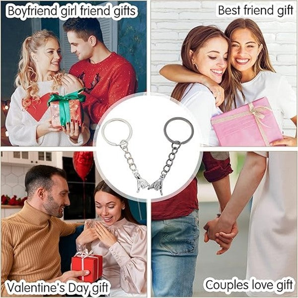 Matching Keychains for Couples, Pinky Promise Gift Matching Couples Keychain