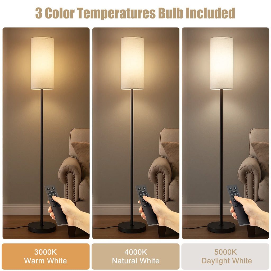Floor Lamps for Living Room Standing Lamp with Lampshade 3 Color Temperatures
