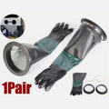 60cm Heavy Duty Work Sandblasting Gloves for Sand Blast Cabinets NEW