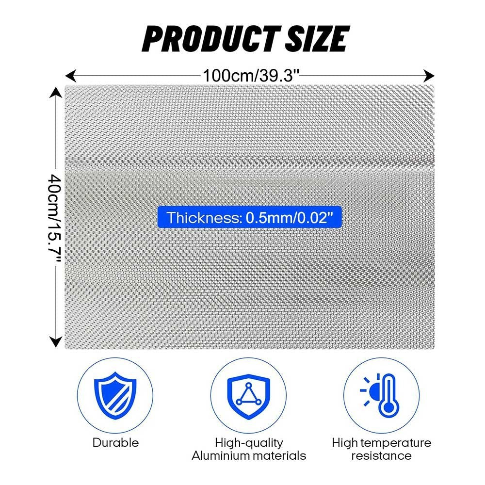 Motorsport Embossed Aluminium Heat Shield Material 40x100cm Sheet Rally