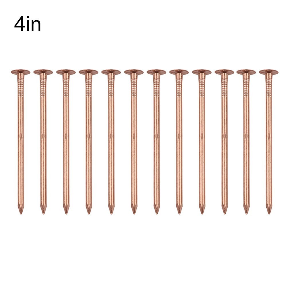 Copper Nails for Tree Stump Root For Killing 4 Inch Solid Copper Spikes