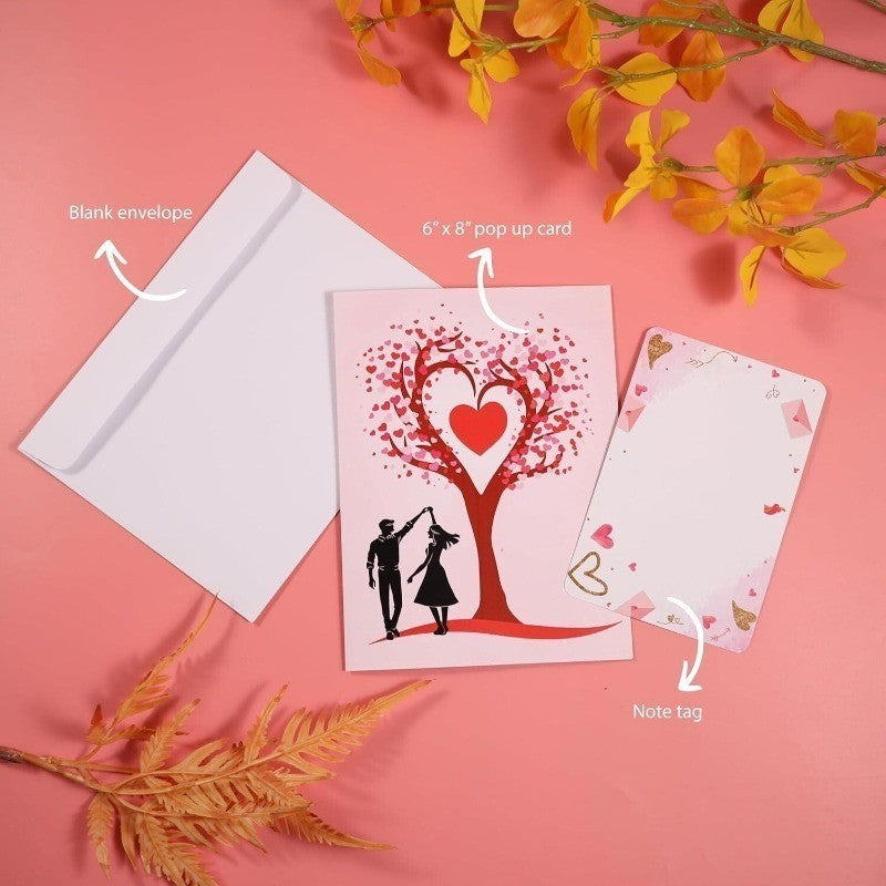 3D Pop Up Romantic Love Anniversary Valentines Mothers Day Greetings Card 2026