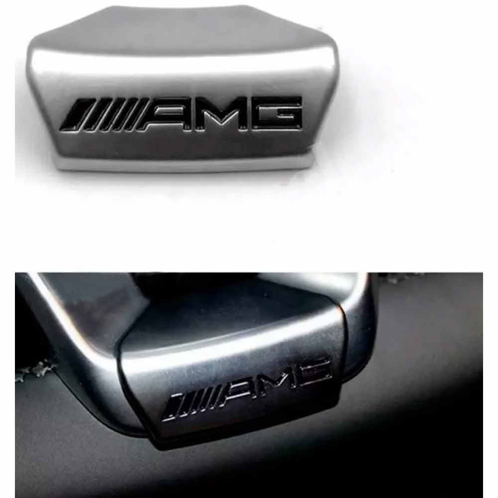 Mercedes AMG Logo Steering Wheel D Shape Interior Mark Badge Emblem 2015 - 2018
