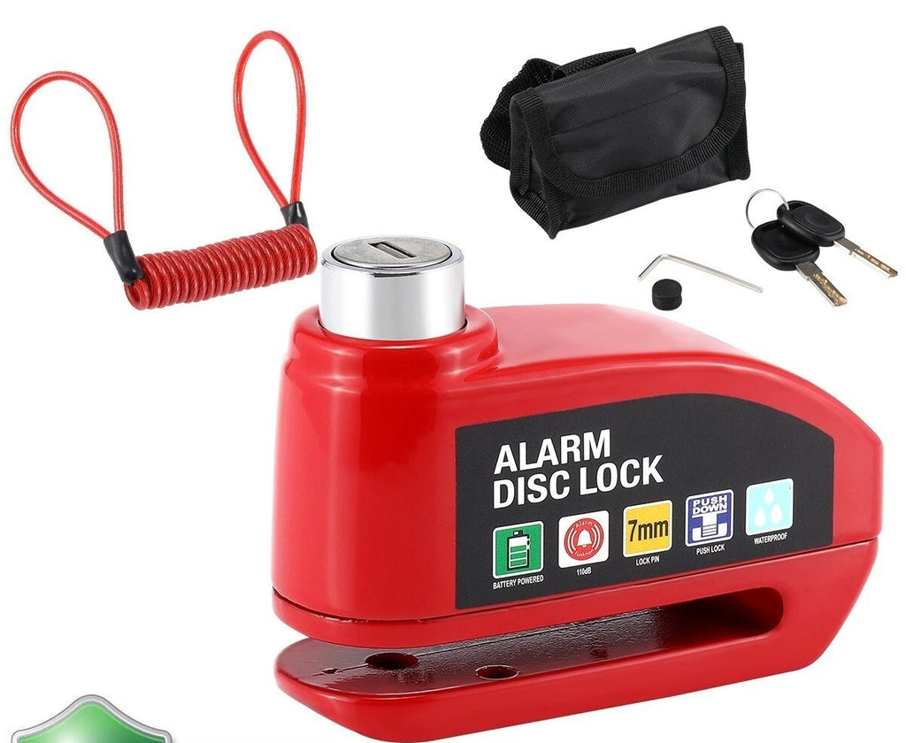 Alarm Motorbike Disc Lock Brake Scooter Motorcycle disclock Alarm disc lock
