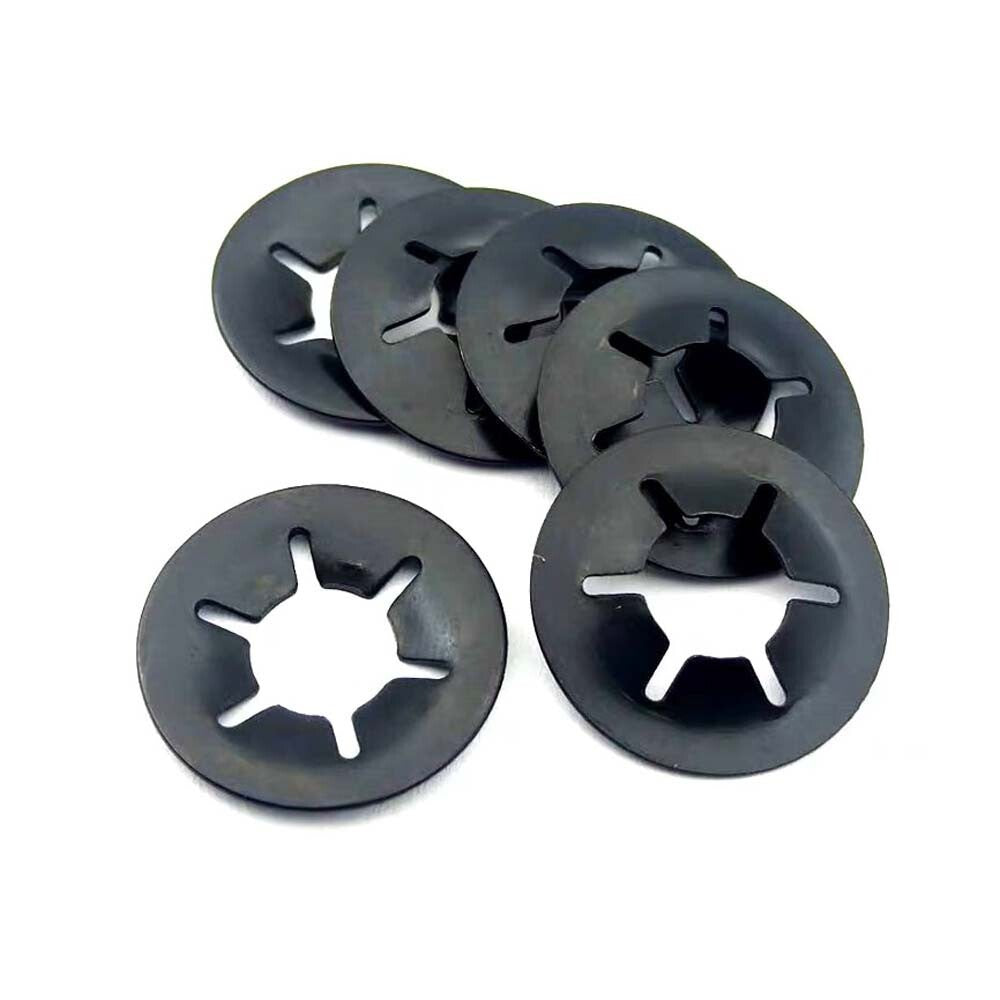280/340Pcs Starlock Washers Push On Lock Star Tooth Grab Fastener Clips Lock Set