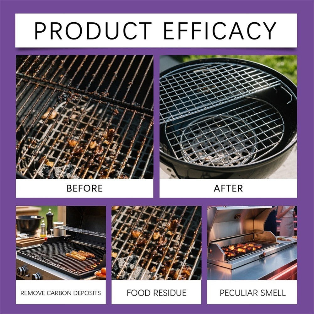Grill Degreaser Spray Extra Fast-Acting Heavy-Duty BBQ Cleaner for Greasy Grates