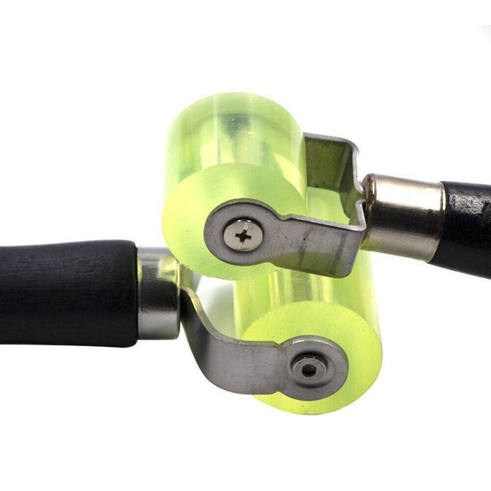 2Pcs Car Soundproofing Pressure Roller Tool Sound Deadening Rubber Roller Set UK