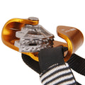 Right Foot Rope Climbing Ascender Climbing Caving Tools - Gold