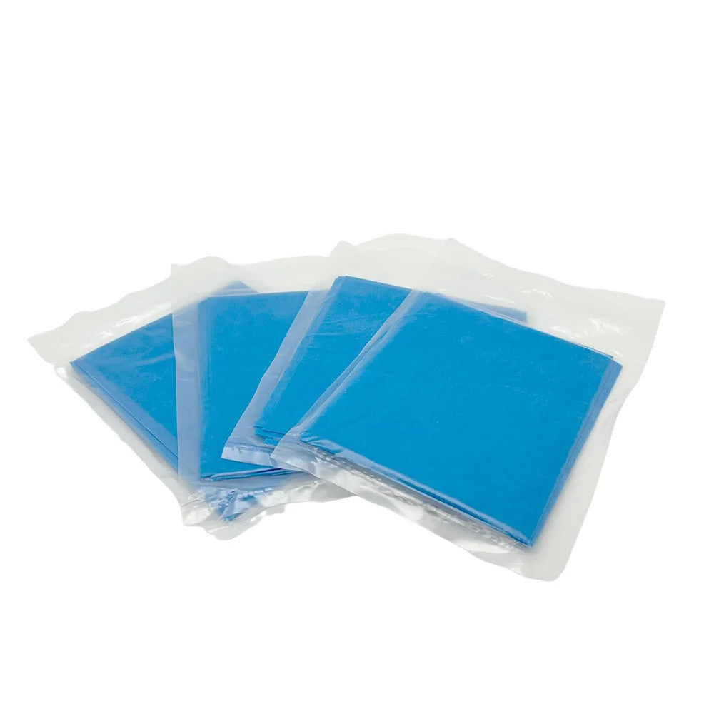50Pcs Disposable Surgical Drapes Nonwoven Sterile Hole Cover Blue Dental Towel