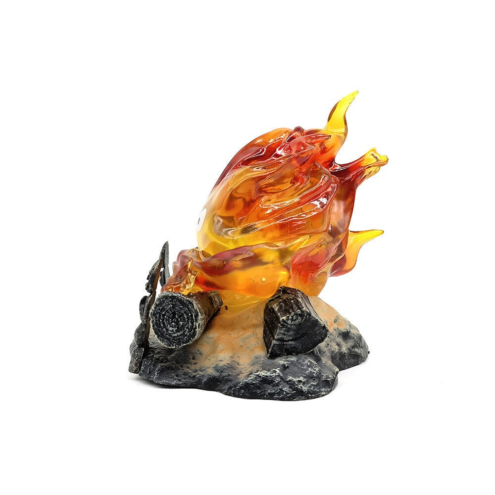 Anime Howl's Moving Castle Calcifer Resin Statue Led Collection Xmas Gift 2026