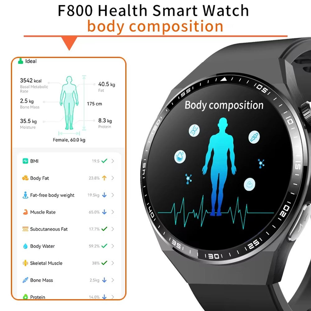 New Model Elderly Health Smart Watch Fall Detection Blood Pressure Heart Rate