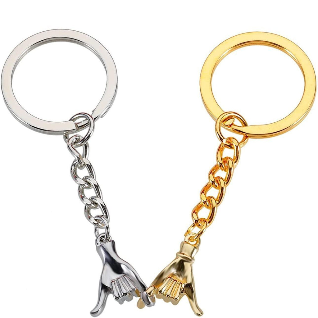 Matching Keychains for Couples, Pinky Promise Gift Matching Couples Keychain