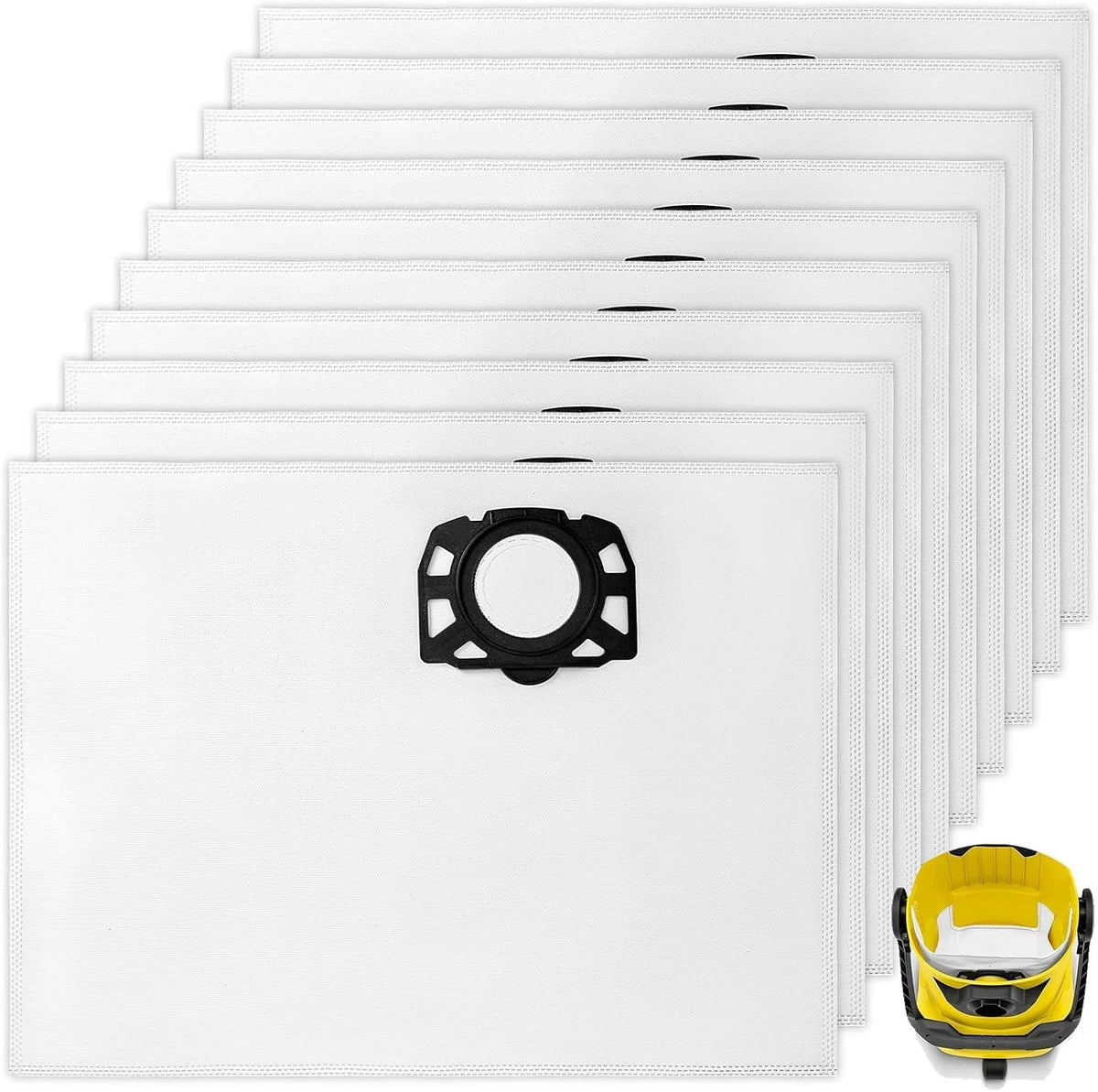 10 acuum Cleaner Bags Filters For Karcher WD 2 Plus/WD 3/KWD 1/KWD 2/KWD 3