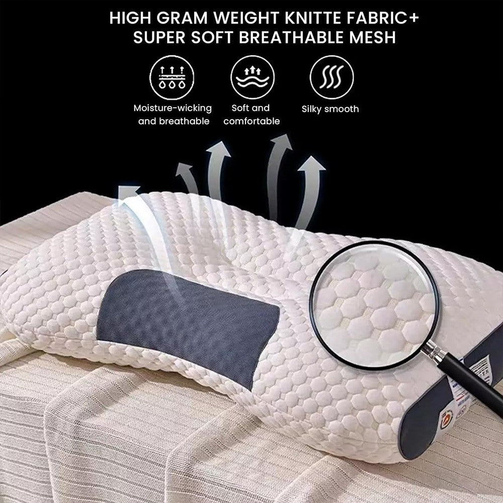 Soft Neck Pillow, Breathable Skin-Friendly, All-Season Ergonomic Contour