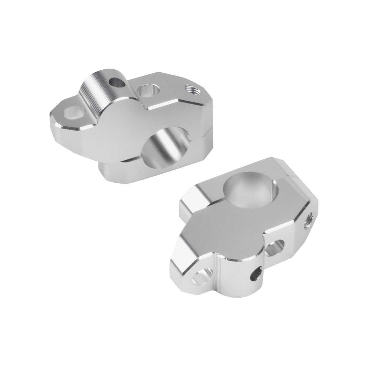 2Pc 22mm Aluminum Motorcycle Handlebar Extension Back Moved Up Handle Bar Risers