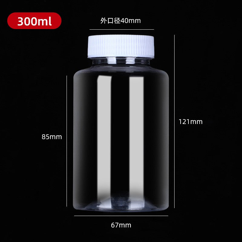 Plastic Lab Chemical Reagent Bottle 200ml Sample Sealing Liquid Container 5pcs