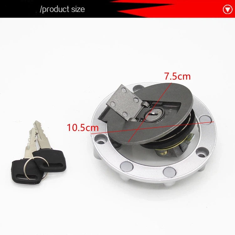 105mm Steel Motorbike Oil Tank Cap With 2 Keys Fuel Cap Motorcycle Gas Cover