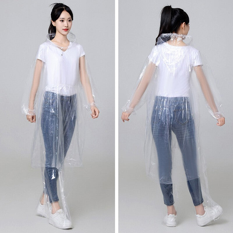 10pcs Disposable Raincoat Rain Pants Waterproof Outdoor Camping Rain Poncho.*
