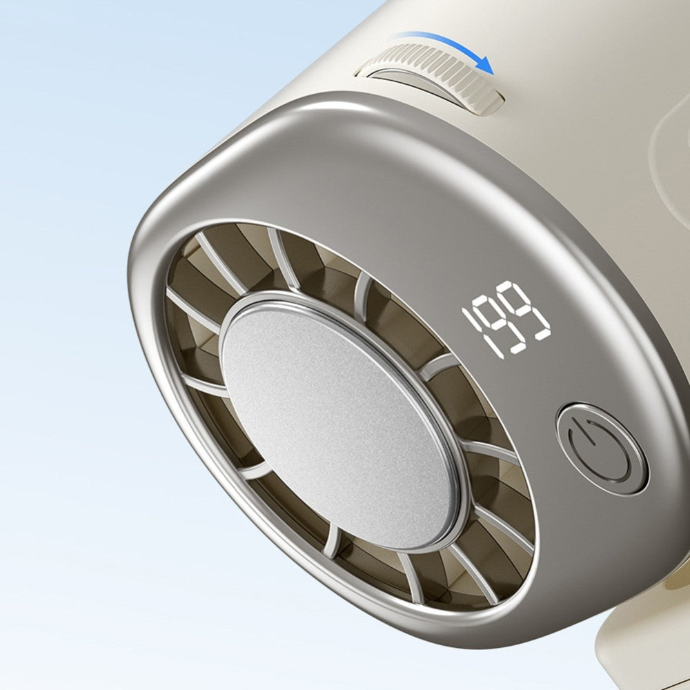 2026 Car Clip on 360° Air Conditioner Fan with LED Display,USB Rechargeable Fan