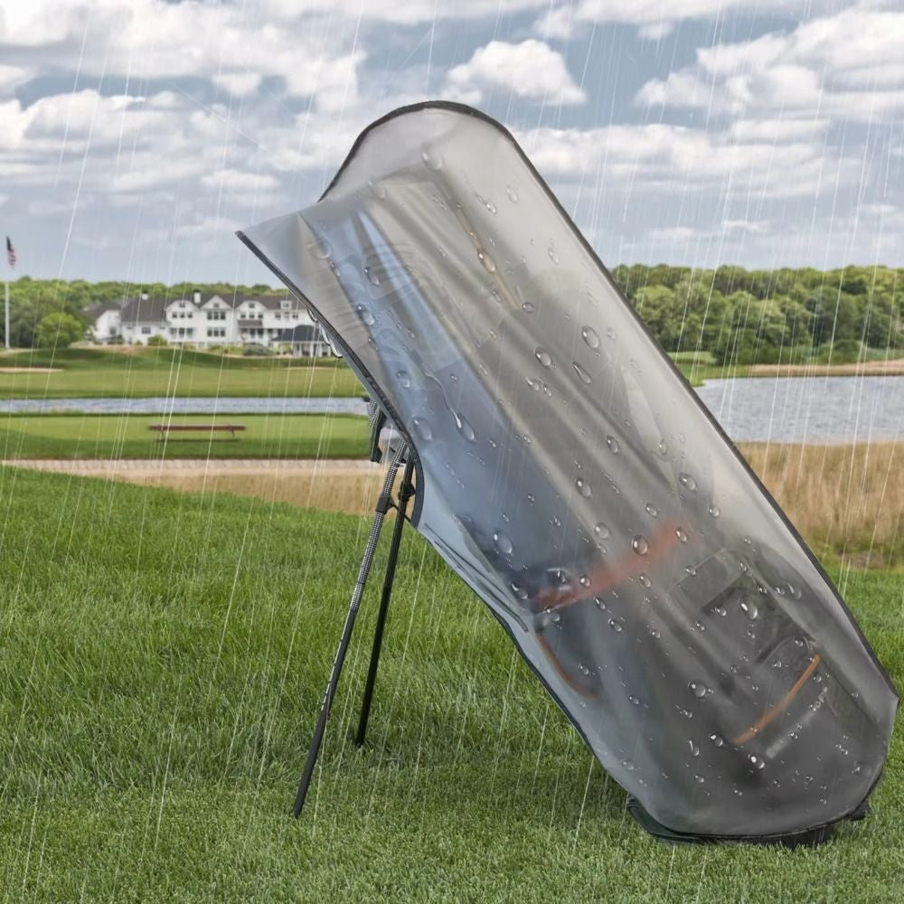 Golf Bag Rain Coat PVC Golf Bag Cover With Zipper Waterproof Golf Bags Shield