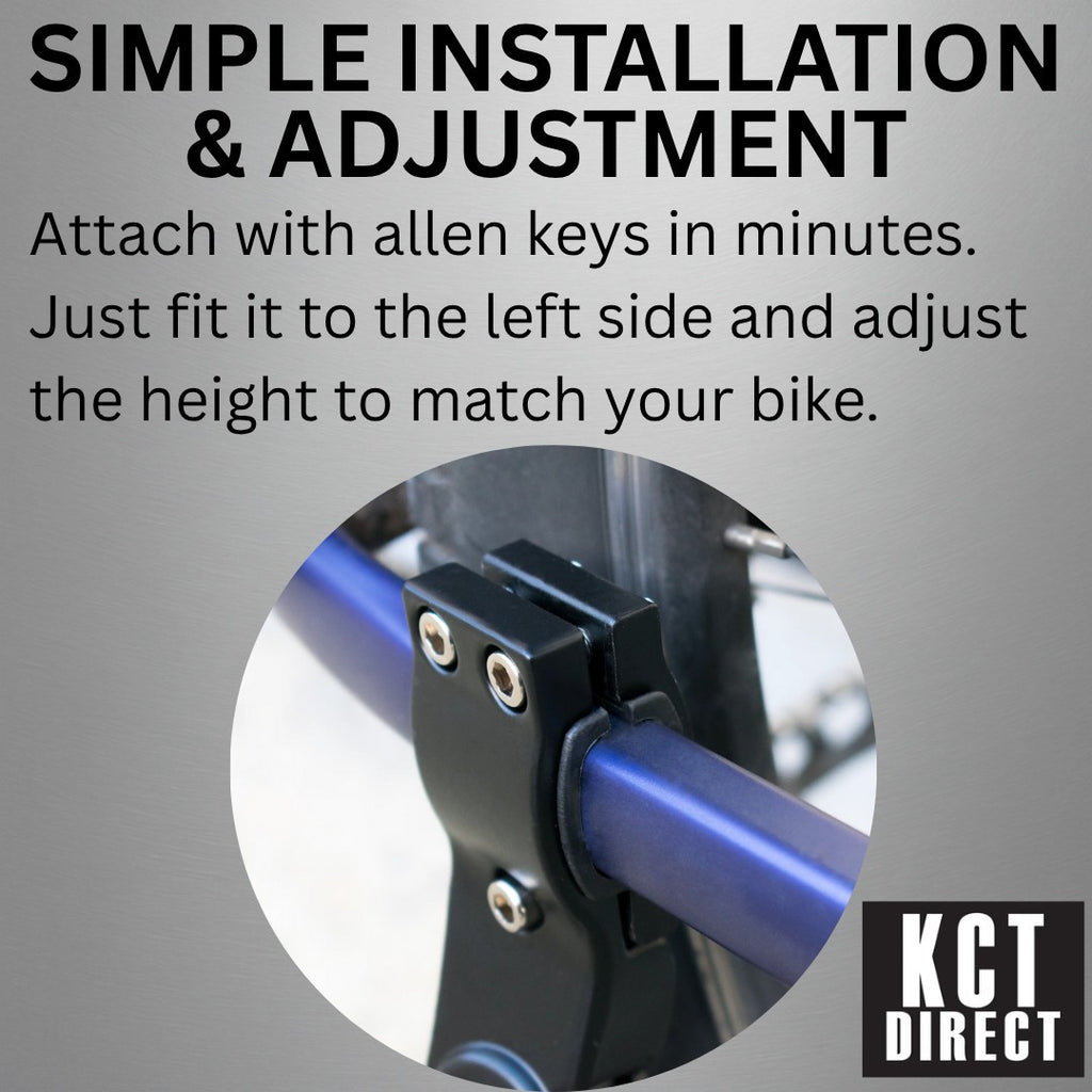 BIKE STAND ADJUSTABLE MOUNTAIN BICYCLE PROP KICK REAR SIDE LEG FOLDING ARM UK
