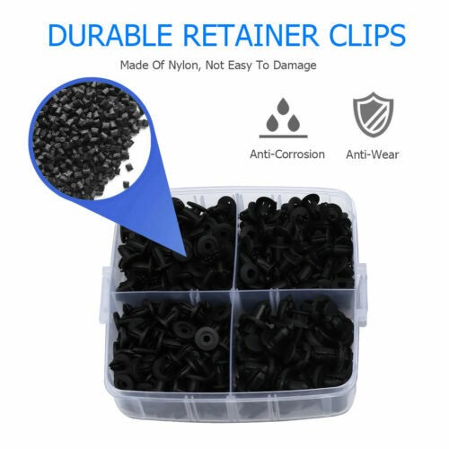 625X Car Plastic Push Pin Rivet Trim Clips Panel Fasteners Interior Fixing Tools