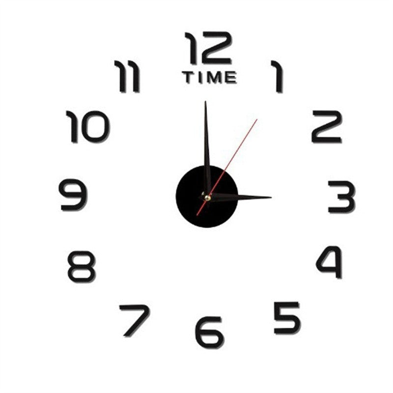 Modern Office Room Home Wall Large Number Sticker DIY Clock Decor Acrylic