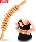 Wooden Massage Roller Anti-Cellulite Tool Self Care Lymphatic Therapy Relaxation