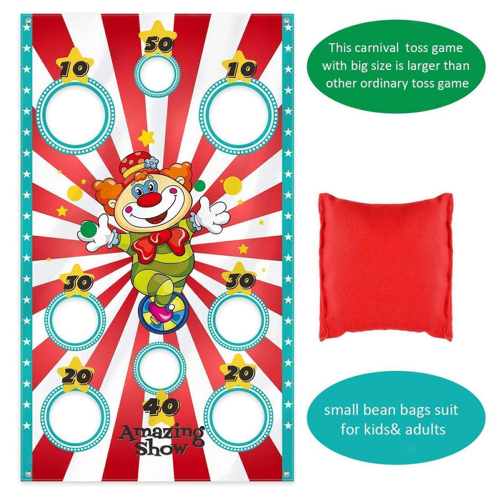 Toss Game with Bean Bags banner Fun Indoor and Outdoor Party Game Gift for Kids