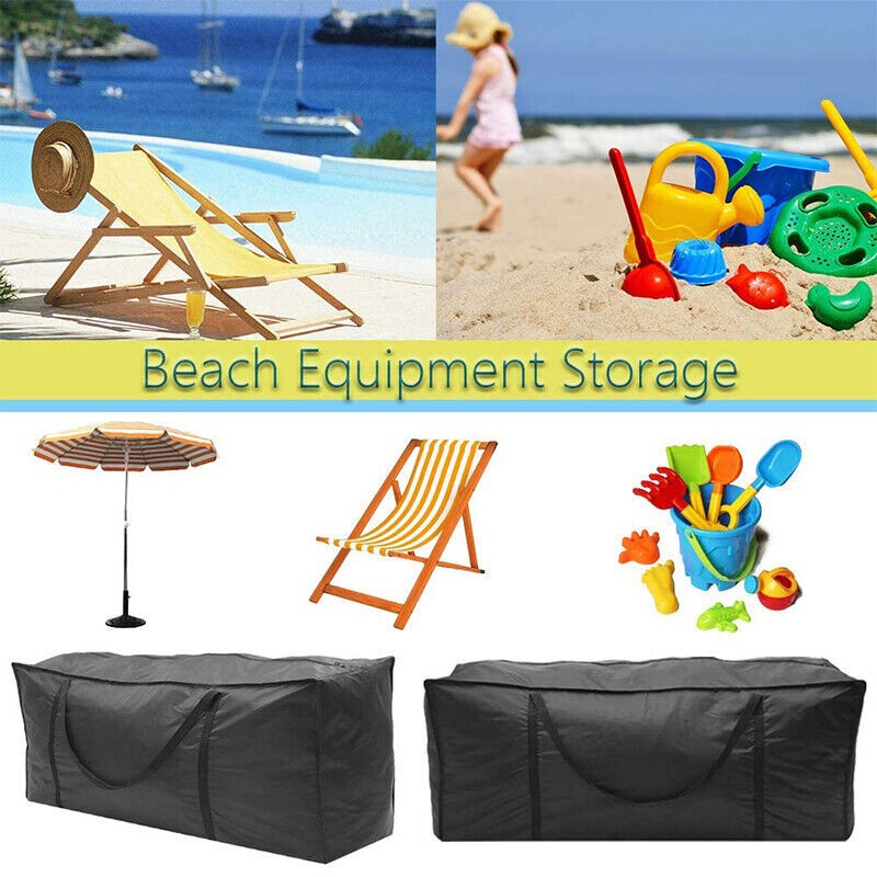 Extra Large Zipped Waterproof Garden Furniture Cushion Storage Bag Heavy Duty